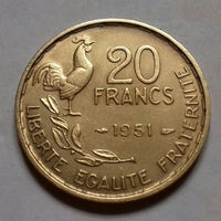 20 франков, Франция 1951 г.