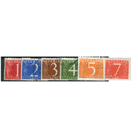 Нидерланды стандарт цифры 6 шт 1957