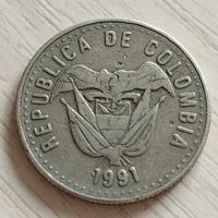 Колумбия 50 песо 1991г.