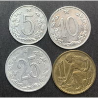 Чехословакия, 4 разные монеты - 2