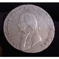 4 гроша 1808 G Королевство Пруссия  Фридрих Вильгельм III  серебро 5.345 грамм