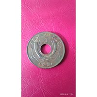 Британская Восточная Африка 5 центов 1936 KN