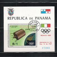 Панама-1969 (Мих.Бл.105) ,гаш.  , Спорт, ОИ-1968, Космос