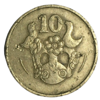 Кипр 10 центов, 1983
