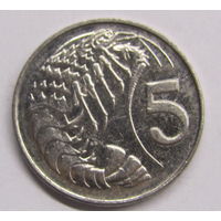 Каймановы острова 5 центов 2005 г