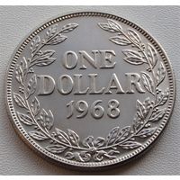 Либерия. 1 доллар 1968 год КМ#18а2  Тираж: 14.396 шт