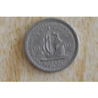 Восточные  Карибы 10 центов 1955