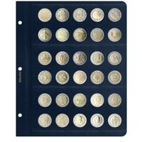 Универсальный лист для памятных монет 2 Евро