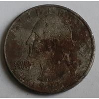 США 1/4 доллара, 1995 Washington Quarter Отметка монетного двора: "P" - Филадельфия (4-0-5)