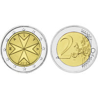 Мальта 2 евро 2013 UNC