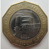 Сьерра-Леоне 500 леоне 2004 г. В холдере