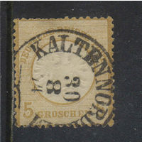 Германия Имп 1872 Герб Большой щит Зона марки Стандарт #22.