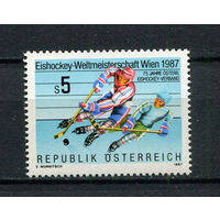 Австрия - 1987 - Чемпионат мира по хоккею с шайбой - [Mi. 1877] - полная серия - 1 марка. MNH.  (Лот 141BL)