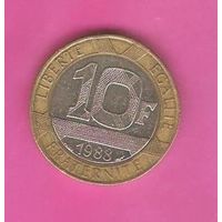 10 франков 1988г. (Франция)
