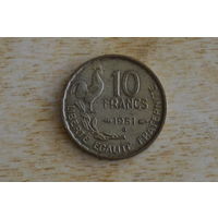 Франция 10 франков 1951 В