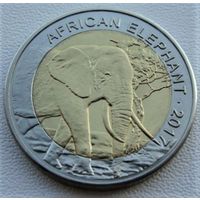 Буркина - Фасо. 50 франков 2017 год UC#103 "Африканский слон"   Тираж: 25.000 шт  Редкая!!!
