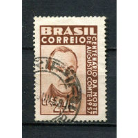 Бразилия - 1957 - Огюст Конт - [Mi. 919] - полная серия - 1 марка. Гашеная.  (Лот 47BZ)