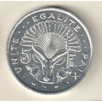 Джибути 5 франк 1991
