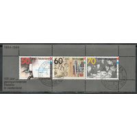 Филателия Нидерланды 1984 год 1 блок из 3-х марок