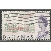 Багамы. Королева Елизавета II. Главная площадь Нассау. 1965г. Mi#217.