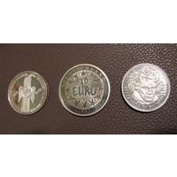 Медаль  монетовидные жетоны  3 шт.