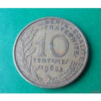 10 сантим Франция 1963 г.в.