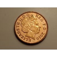 1 пенни Великобритания 2010 г.