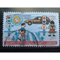 Египет, 1989, Дети на перекрестке, автомобили