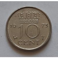 10 центов 1973 г. Нидерланды