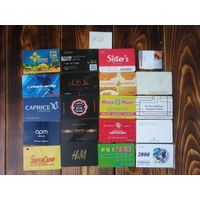 20 разных карт (дисконт,интернет,экспресс оплаты и др) лот 23