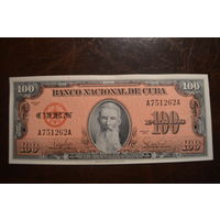 Куба 100 песо образца 1959 года AUNC p93a