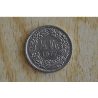 Швейцария 1/2 франка 1977