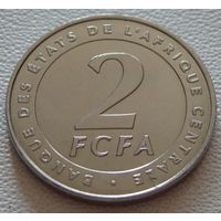 Центральная Африка (BEAC). 2 франка 2006 год  KM#17