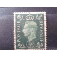 Англия 1941 Король Георг 6 1/2 пенни