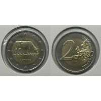 2 евро 2016 Латвия "Сельское хозяйство Латвии" UNC