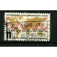 США - 1965 - 100-летие Международного союза электросвязи - [Mi. 890] - полная серия - 1 марка. Гашеная.  (Лот 50BO)