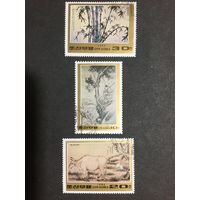 Картины, КНДР, 1984, серия 3 марки