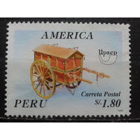 Перу, 1995. Почтовая карета, Mi-3,00 евро гаш.