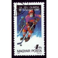 1 марка 1987 год Венгрия Хоккей 3932