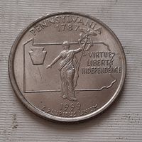25 центов 1999 г. Пенсильвания. США