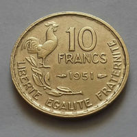 10 франков, Франция 1951 г.