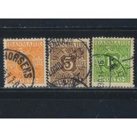 Дания Доплатные 1921 Номинал Стандарт # 9,11,13
