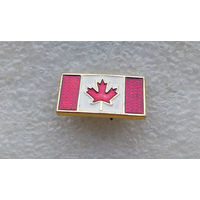 Значок. Флаг Канады. Кленовый лист #0580-CP10