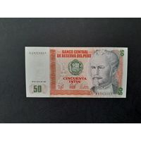 50 инти 1987 года. Перу.  UNC. Распродажа