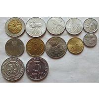 Набор монет Индонезии, unc. Разные типы.