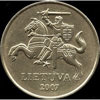 Литва 20 центов 2007 г. КМ 107 (17-14)