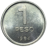 Аргентина 1 песо, 1984 [AUNC]