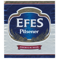Этикетка пиво EFES Pilsener Европа Е133