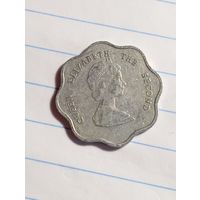 Карибские острова 5 центов 2000 года .