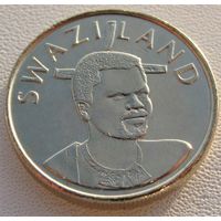 Эсватини "Свазиленд" 1 лилангени 2005 год  KM#45   "Король Мсвати III"